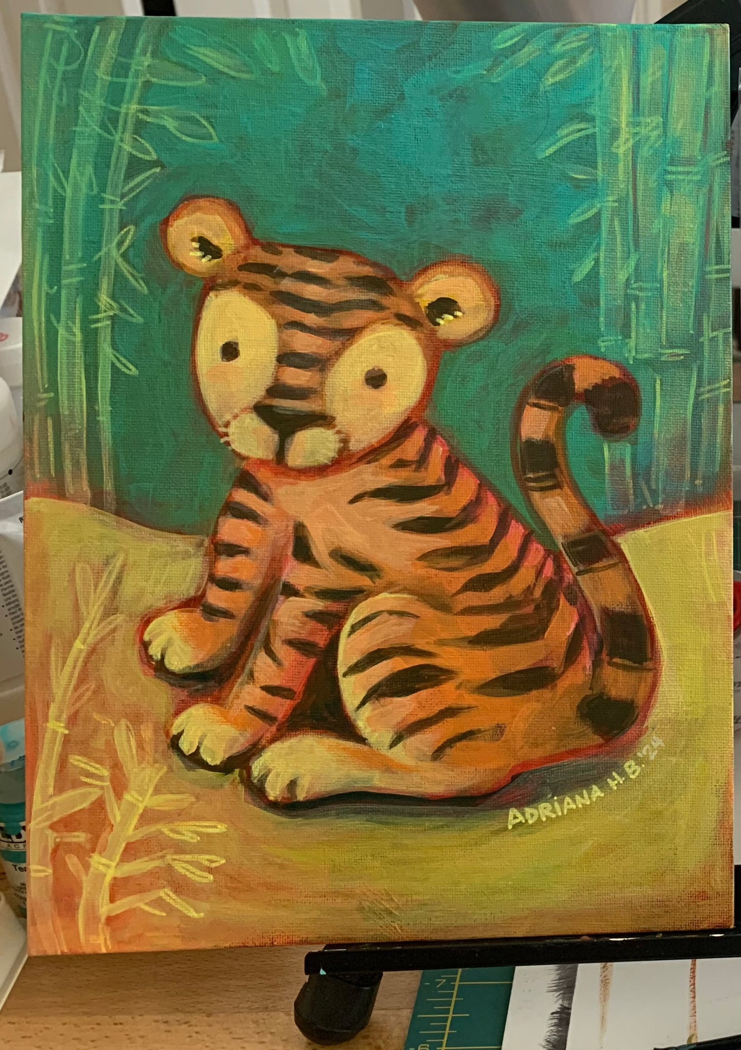ART - Tiger Baby Sits  (original)