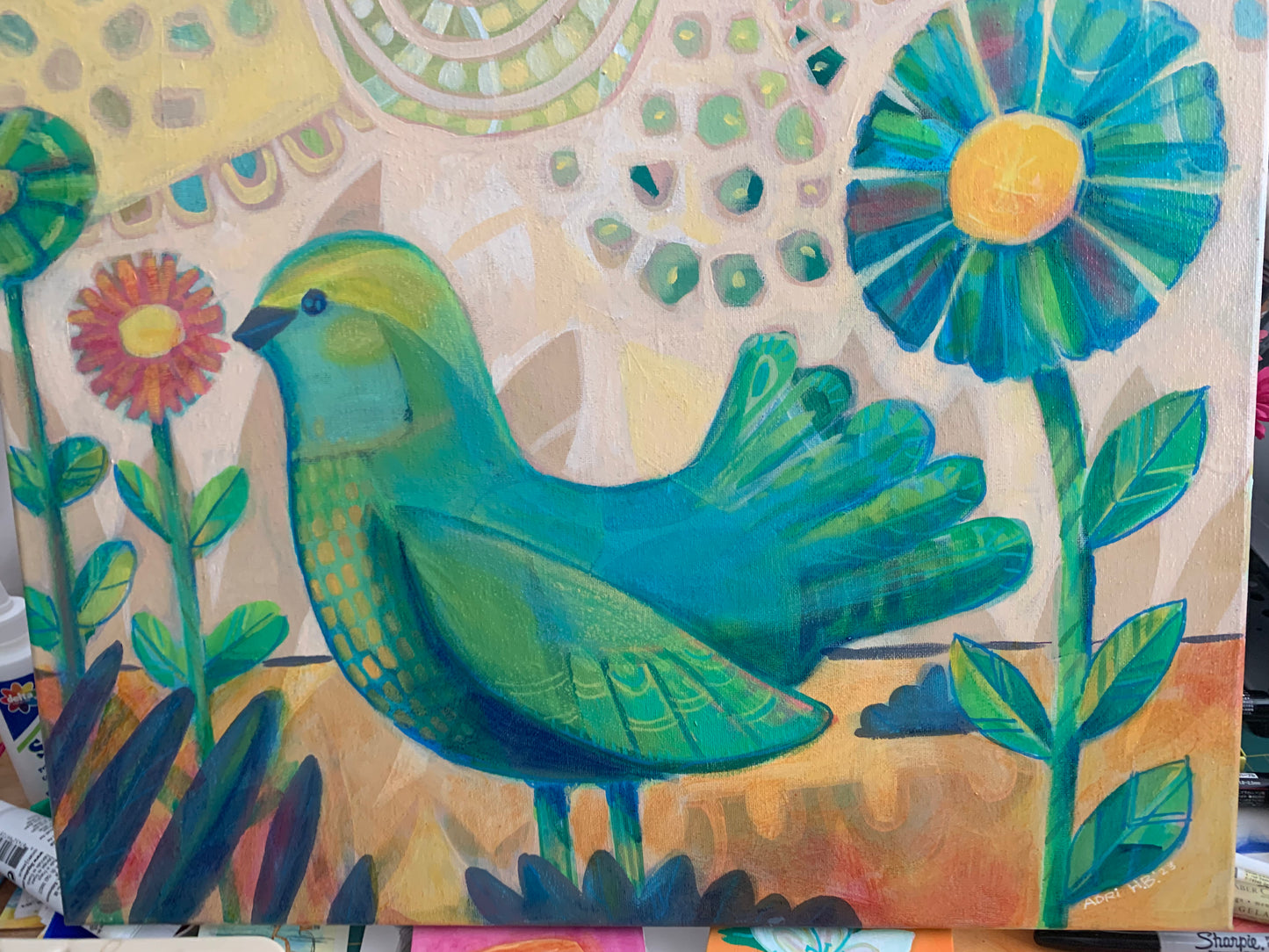 ART - Meadow Birds 2 of 3 (original)