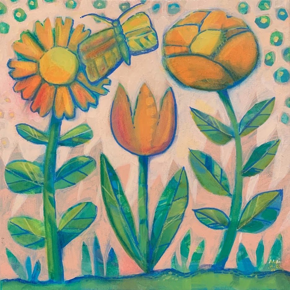 ART - Meadow Birds 1 of 3 (original)