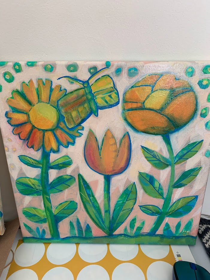 ART - Meadow Birds 1 of 3 (original)