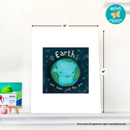 ART PRINT - Earth Just the One by Adriana Bergstrom