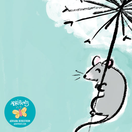 PRINT - Hang in There cute print featuring art by Adriana Bergstrom (Adriprints)