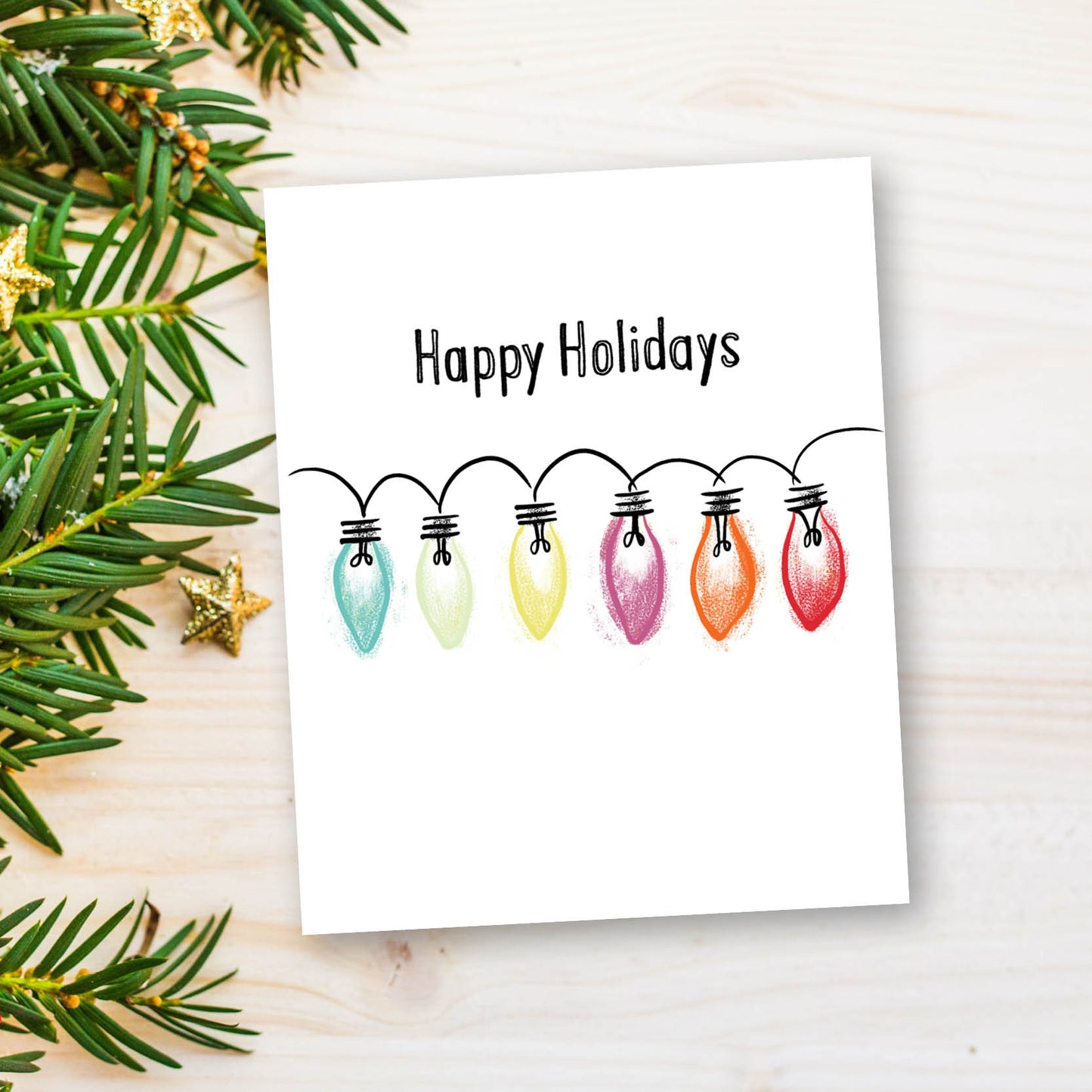 HOLIDAY Lights Minimalist, boxed 10 card set