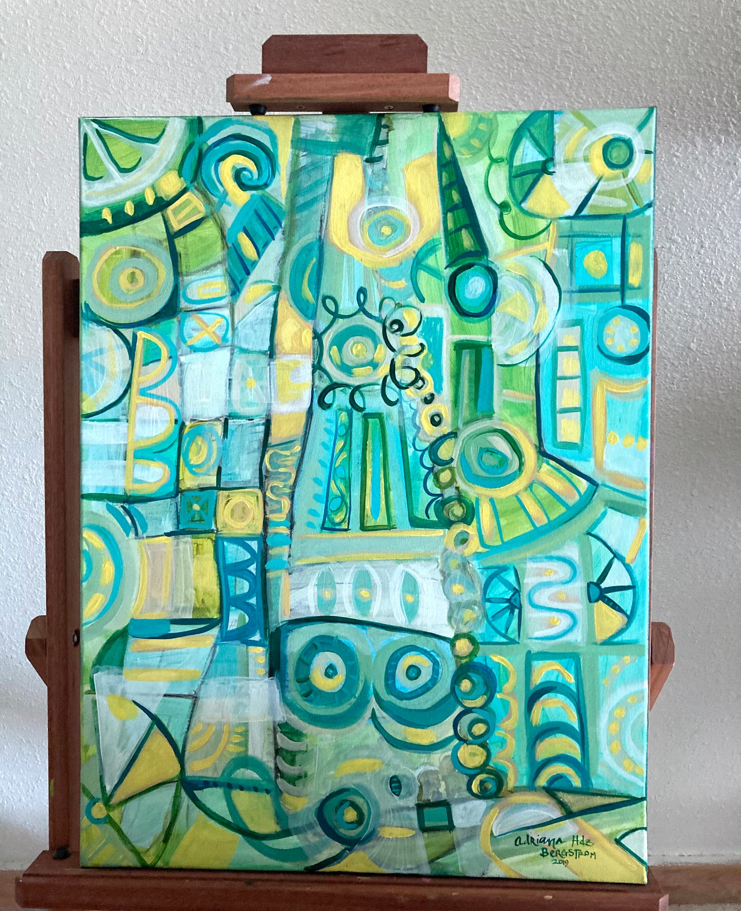 ART - Abstract in Teals (original)