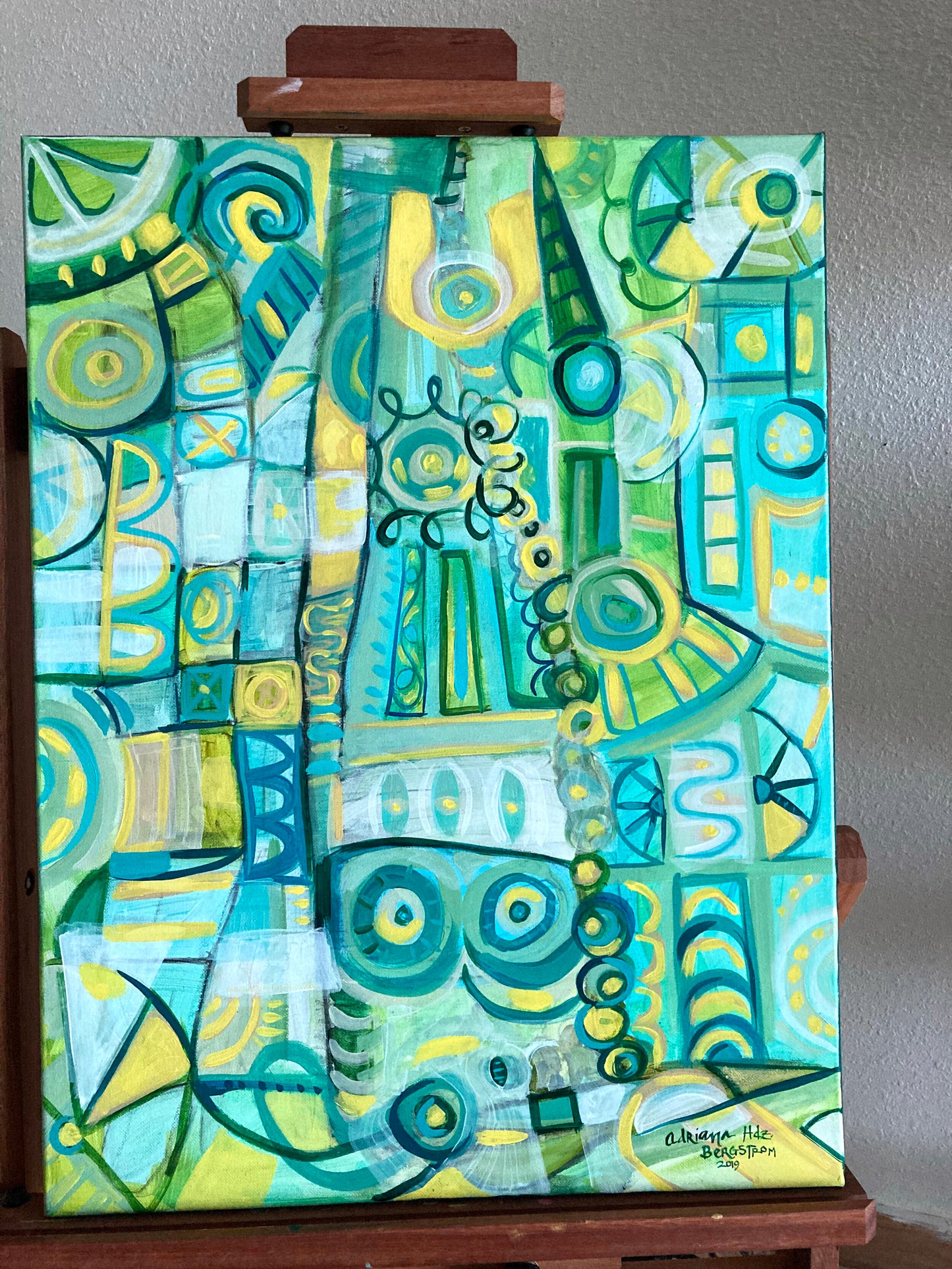 ART - Abstract in Teals (original)