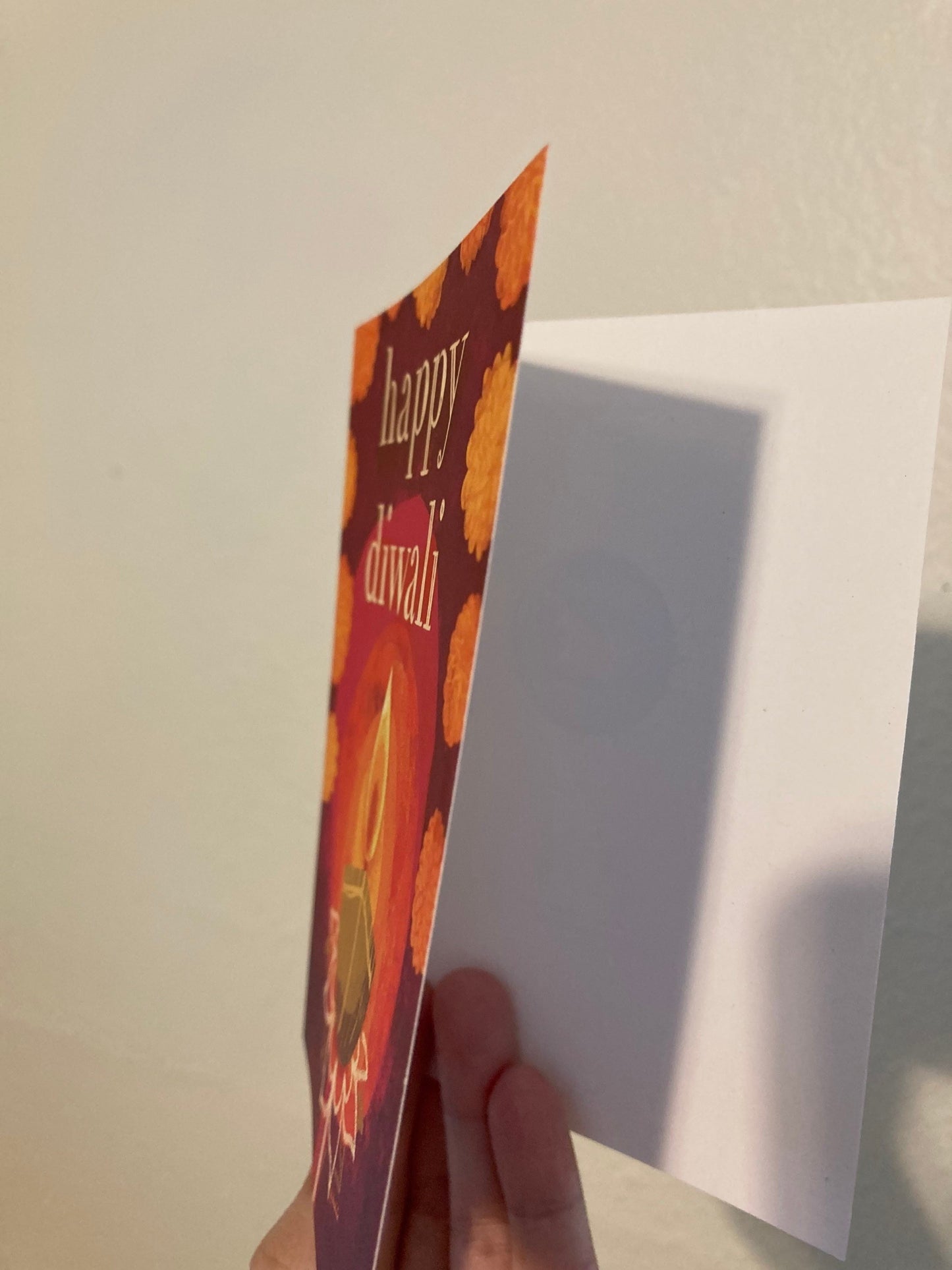 Happy Diwali eco-friendly greetings, boxed 10 pack card set, art by Adriana Bergstrom