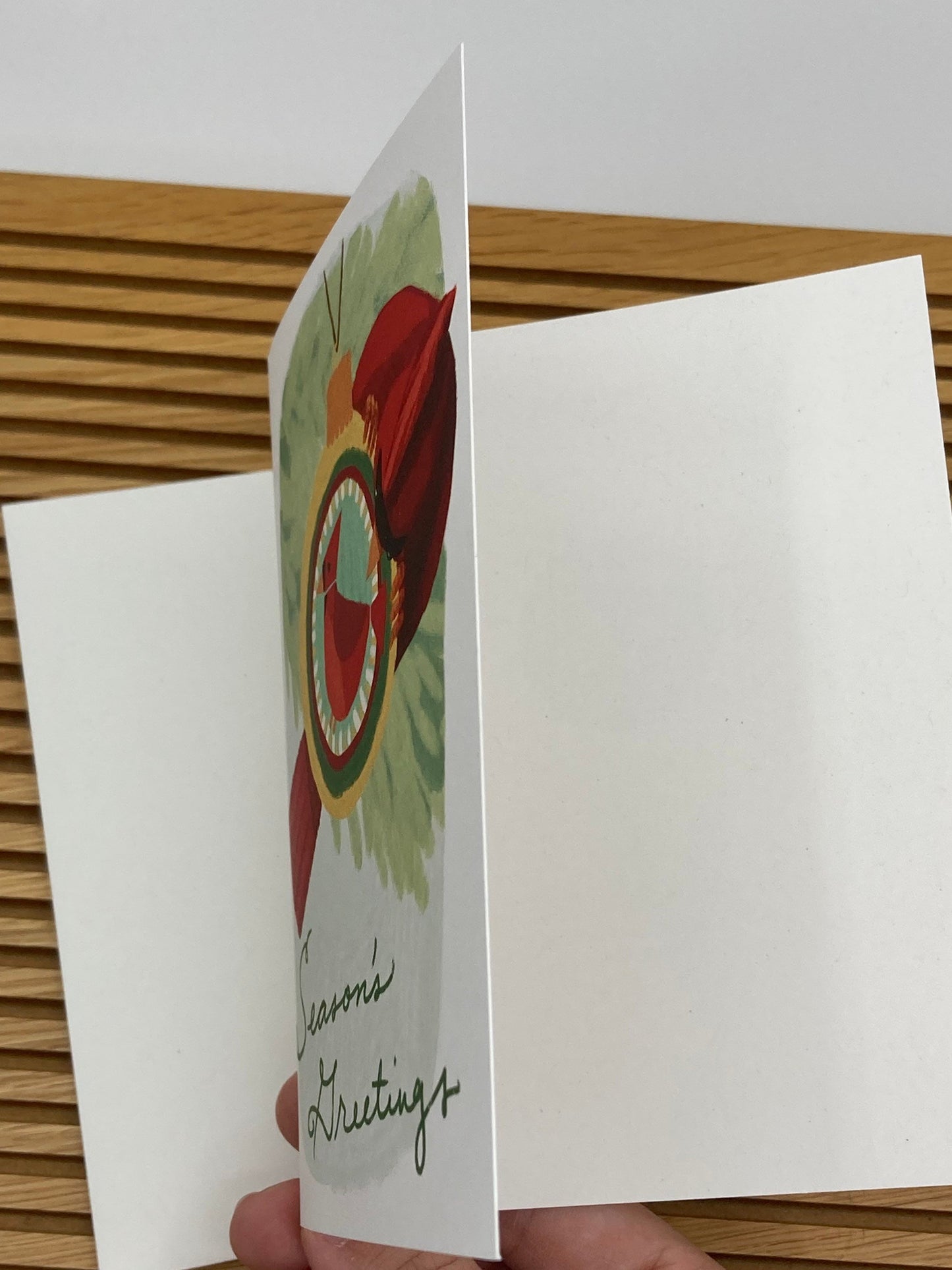 Season's Greetings Cardinal, boxed 10 pack card set, art by Adriana Bergstrom