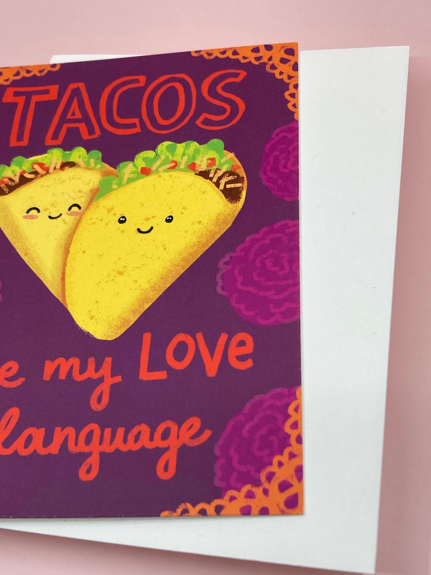 LOVE - Tacos Love Language - Eco-Friendly Notecards for Anniversary, Valentine's Day by Adriana Bergstrom (Adriprints)