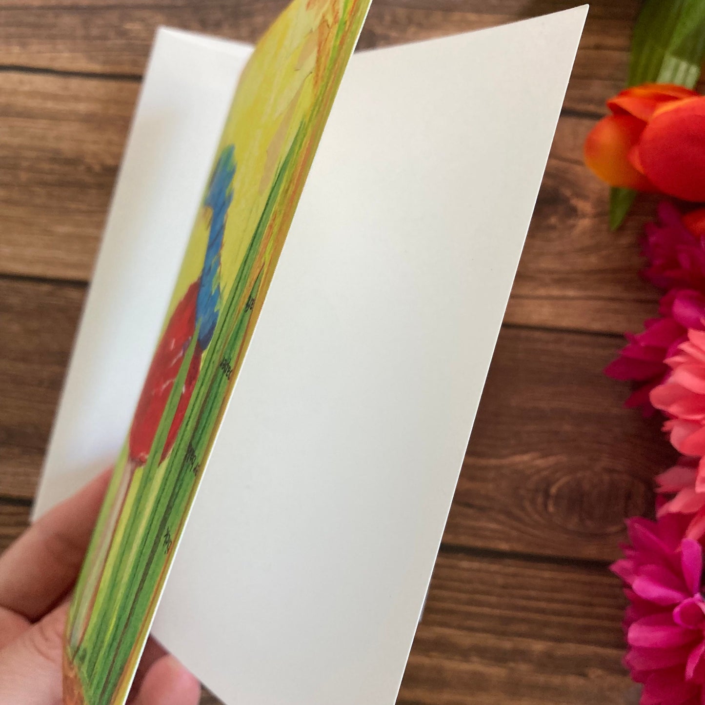 EVERYDAY - Blue Caterpillar - Notecard featuring Art by Adriana Bergstrom