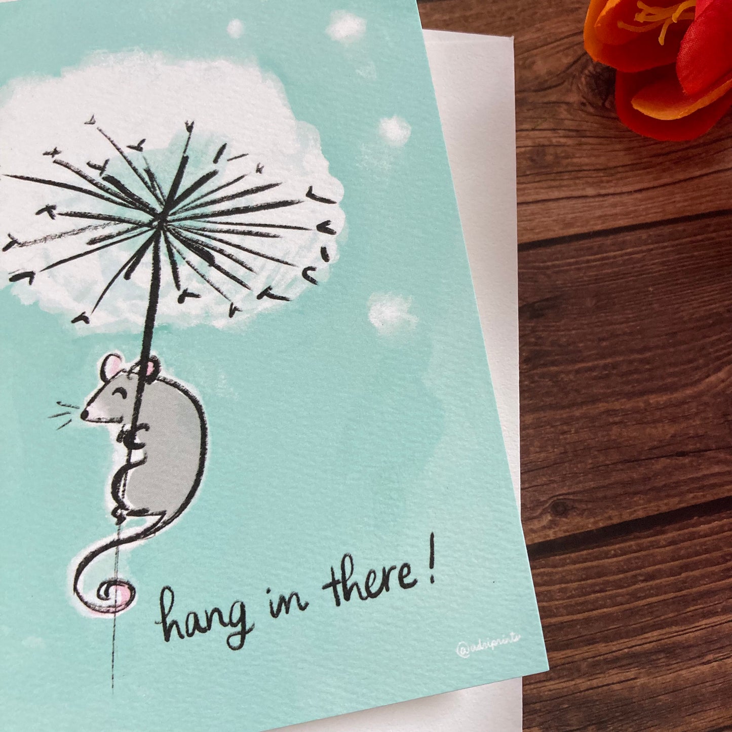 EVERYDAY - Hang in There - Hopeful, supportive card featuring Art by Adriana Bergstrom