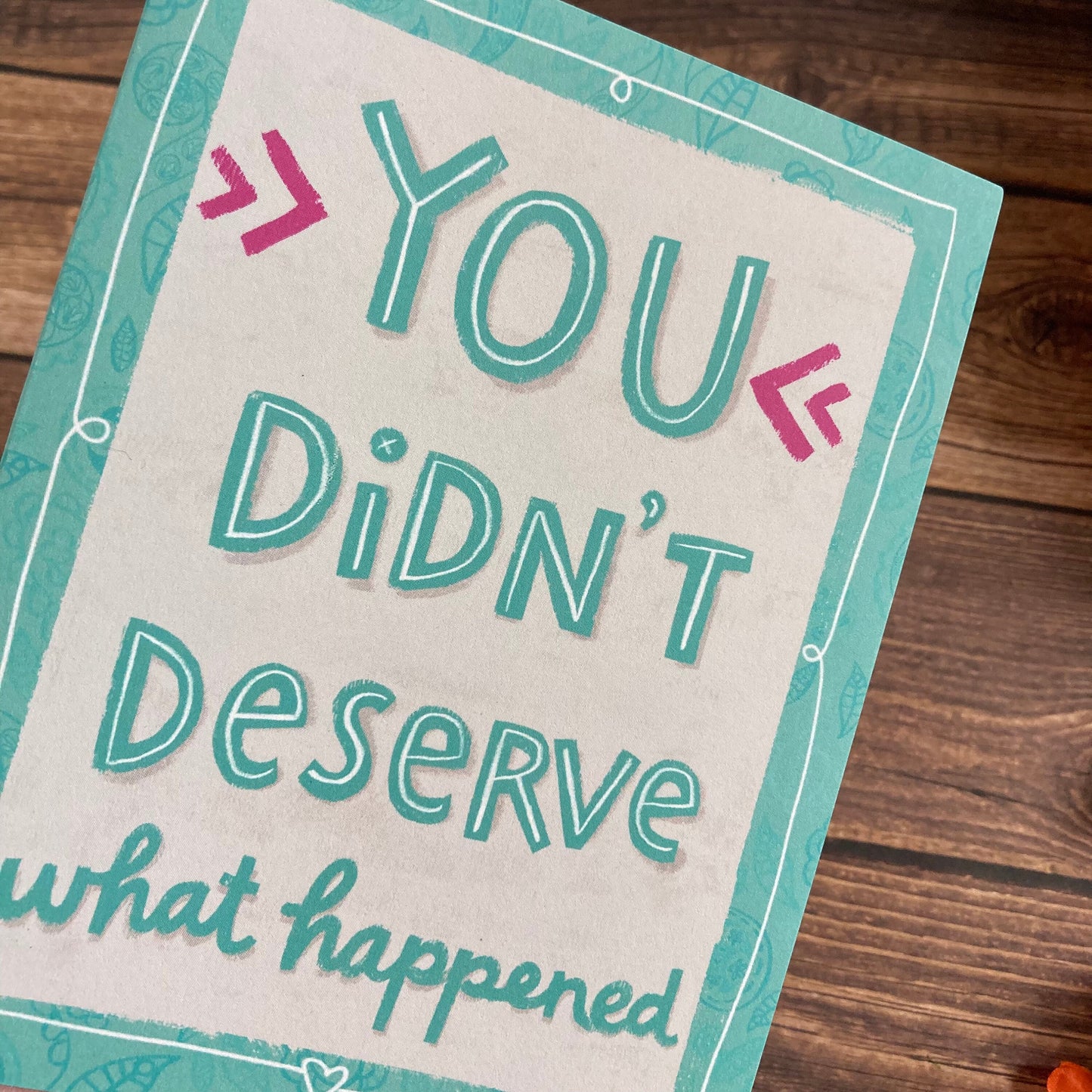 SYMPATHY - You Did Not Deserve - condolence, apology, sympathy, loss, illness, pain, Eco-Friendly Notecards by Adriana Bergstrom