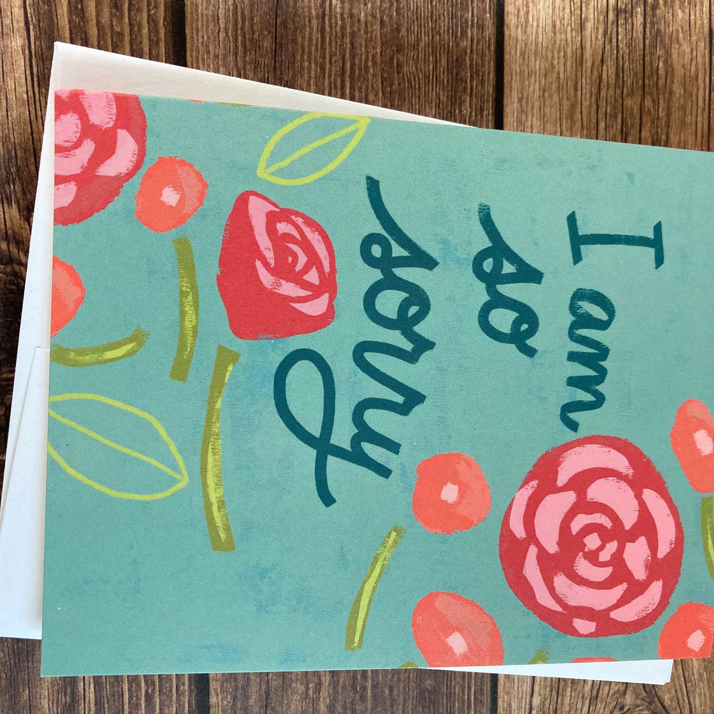 SYMPATHY - I Am So Sorry - condolence, apology, regret, grief, loss, mourning card, Eco-Friendly Notecards by Adriana Bergstrom (Adriprints)