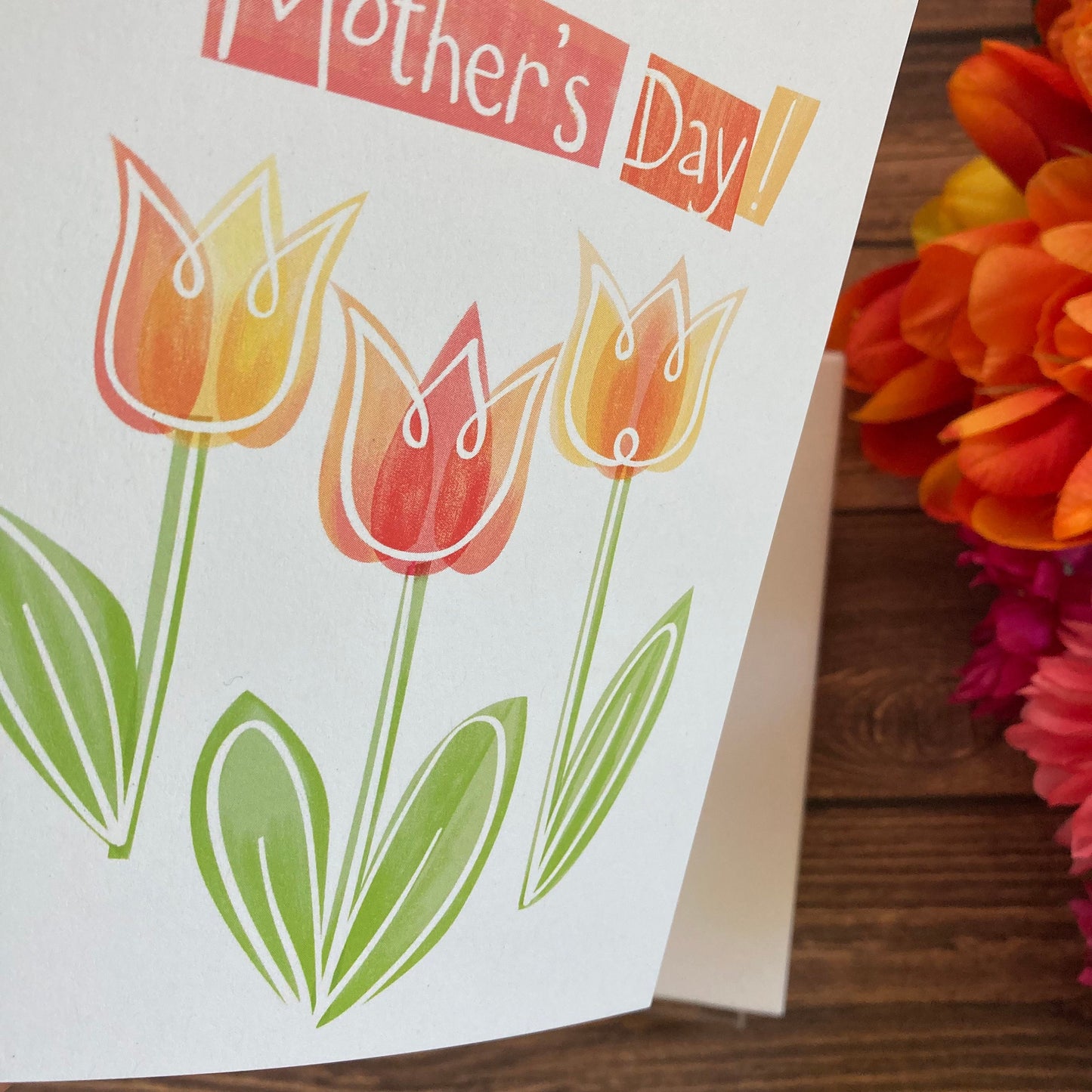 MOTHER - Happy Mother's Day! - Simply beautiful, minimalist Eco-Friendly Notecards by Adriana Bergstrom (Adriprints)