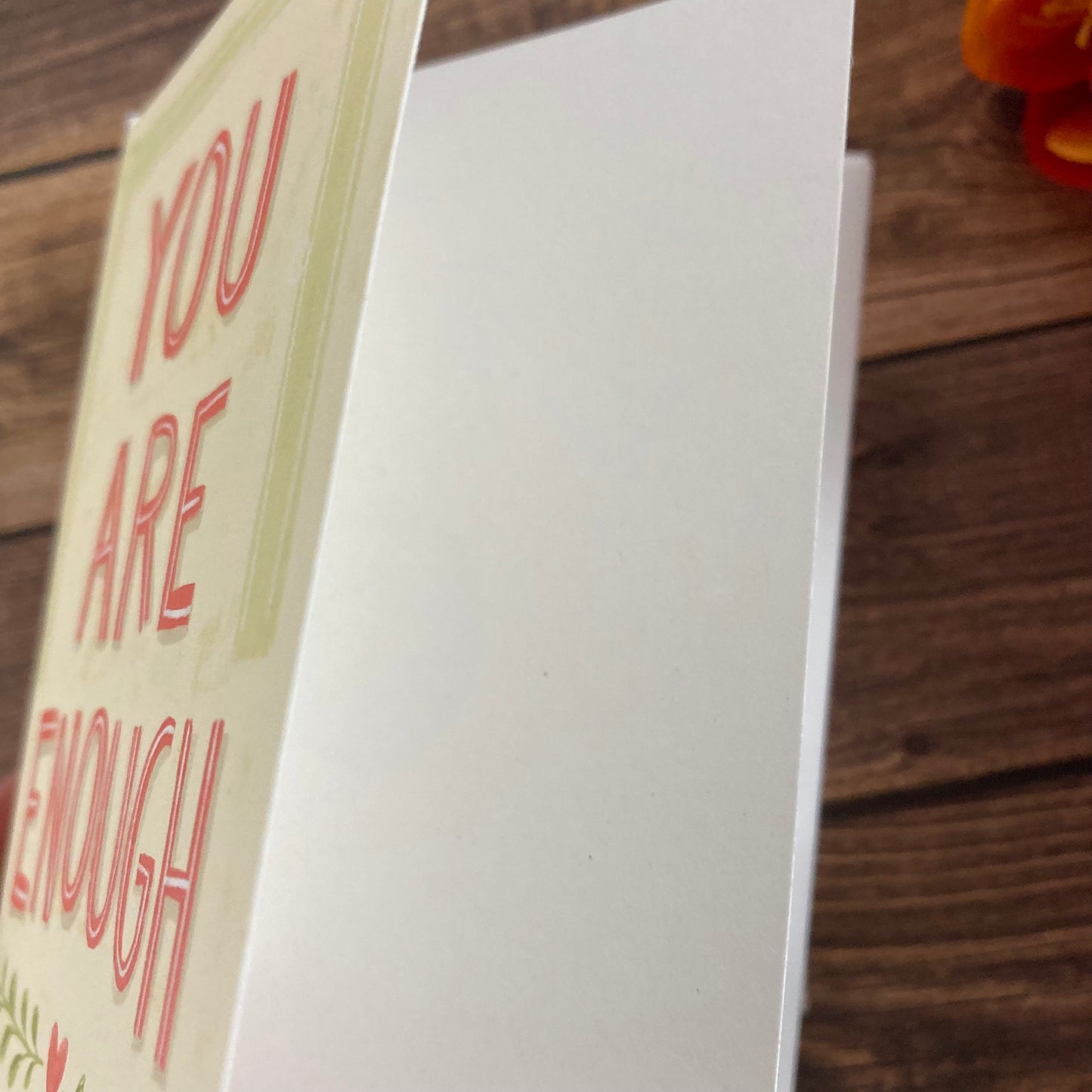 EVERYDAY - You Are Enough - Notecard featuring Lettering by Adriana Bergstrom