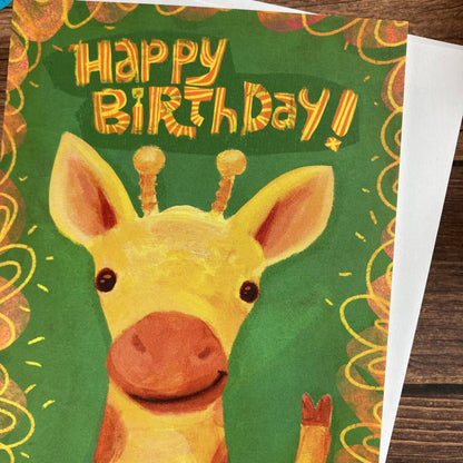BIRTHDAY - Giraffe Birthday - featuring art by Adriana Bergstrom
