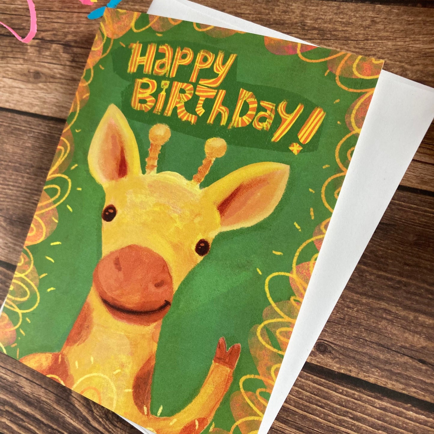 BIRTHDAY - Giraffe Birthday - featuring art by Adriana Bergstrom