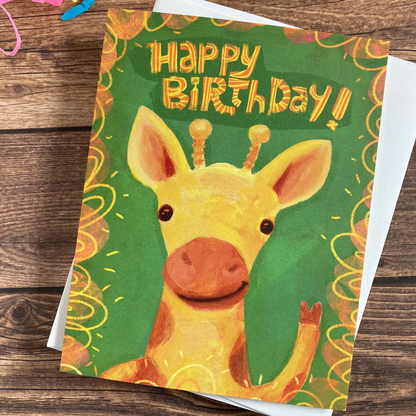 BIRTHDAY - Giraffe Birthday - featuring art by Adriana Bergstrom