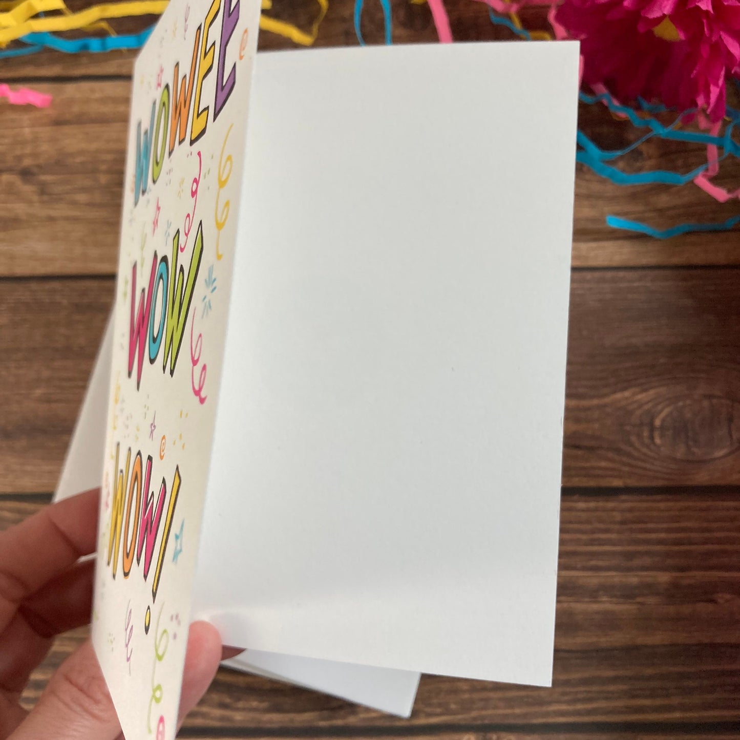 EVERYDAY - Wowee Wow Wow! - Notecard Well done, Celebrate, Nicely Done Accomplishments featuring Lettering by Adriana Bergstrom