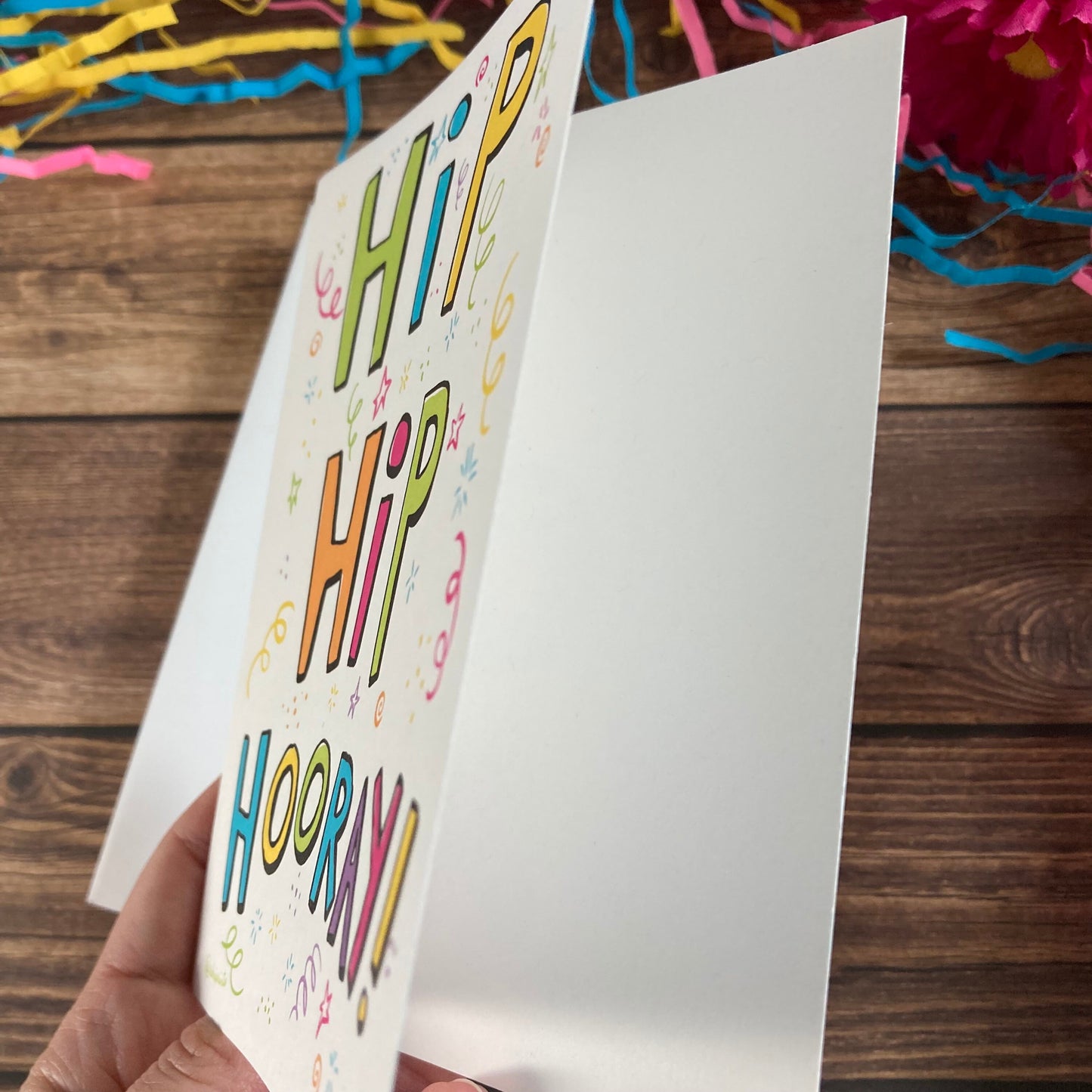 EVERYDAY - Hip Hip Hooray! - Happy Graduation, Celebrate, Accomplishment Card featuring Lettering by Adriana Bergstrom