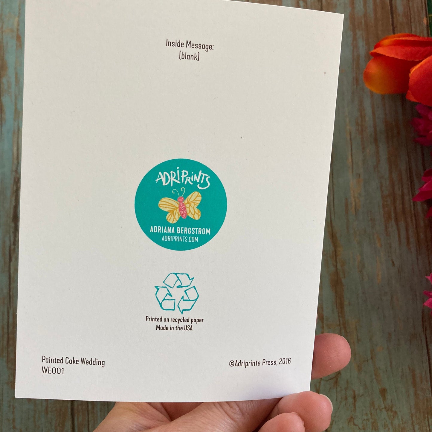 WEDDING - Wedding Birds - Congratulations Wedding Cake, Eco-Friendly Notecards by Adriana Bergstrom (Adriprints)