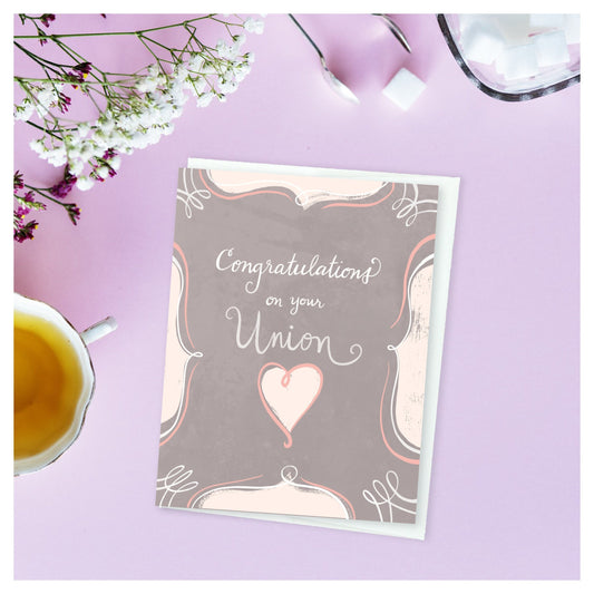 WEDDING - Your Union - Congratulations, Wedding Unity, Eco-Friendly Notecards by Adriana Bergstrom (Adriprints)