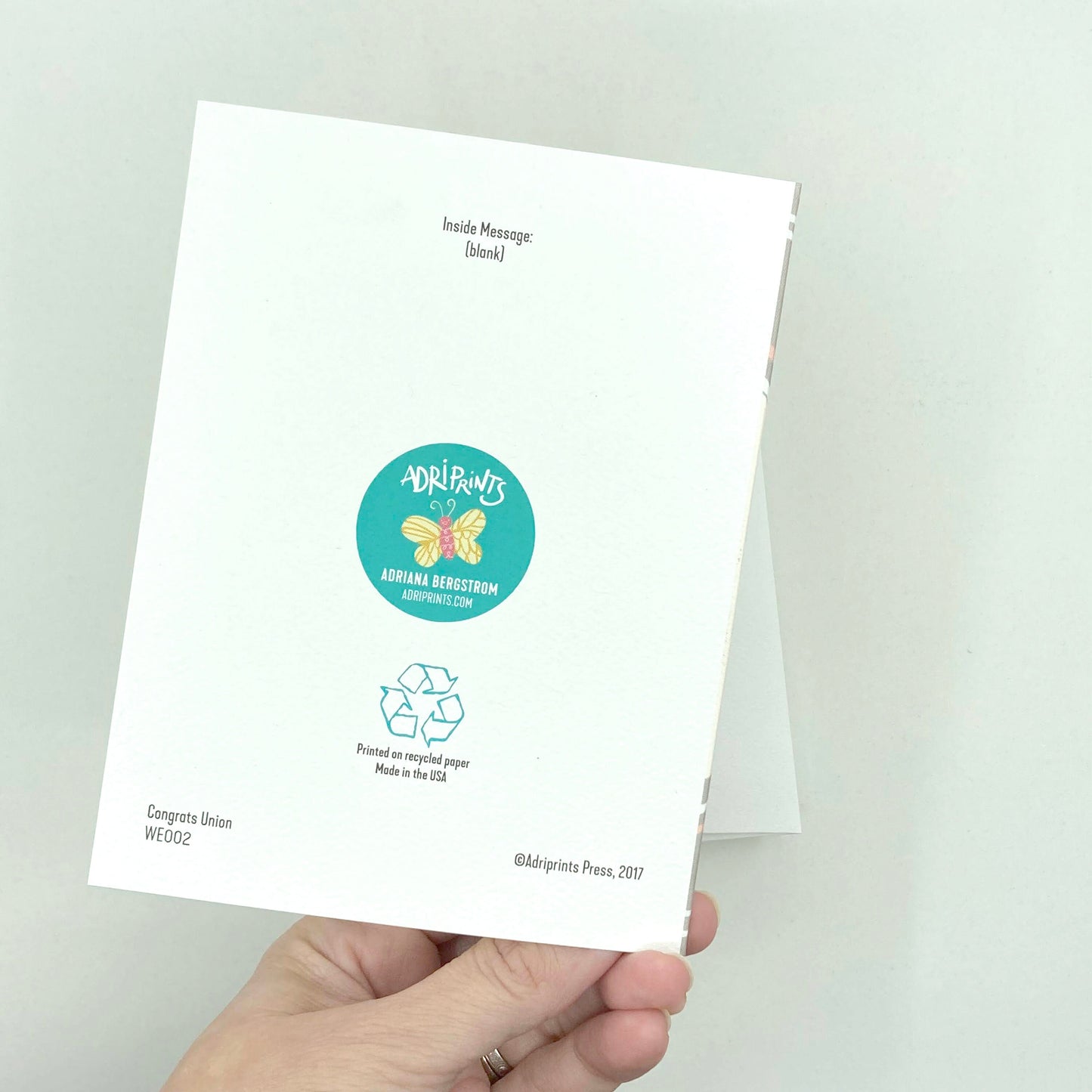 WEDDING - Your Union - Congratulations, Wedding Unity, Eco-Friendly Notecards by Adriana Bergstrom (Adriprints)