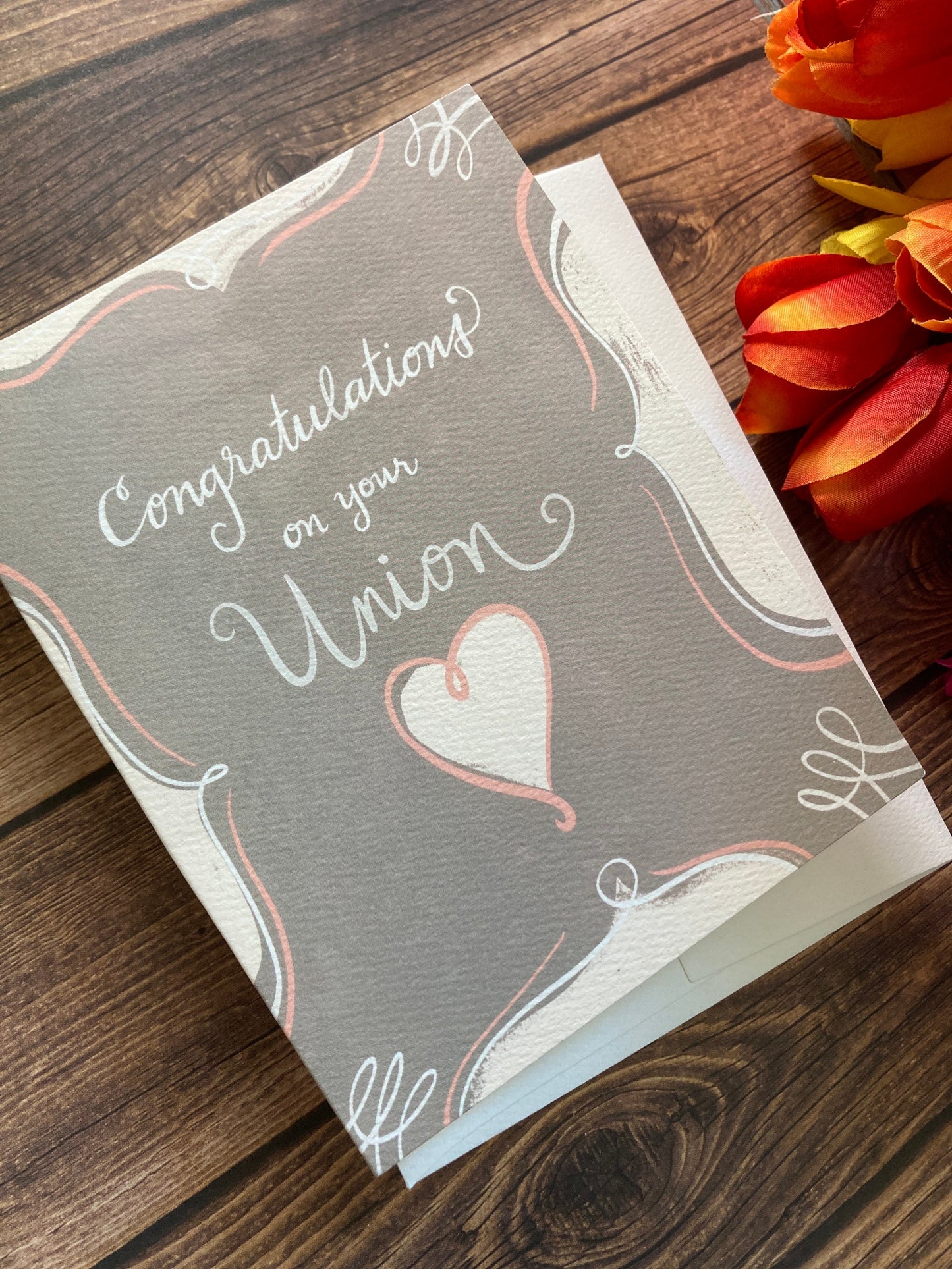 WEDDING - Your Union - Congratulations, Wedding Unity, Eco-Friendly Notecards by Adriana Bergstrom (Adriprints)