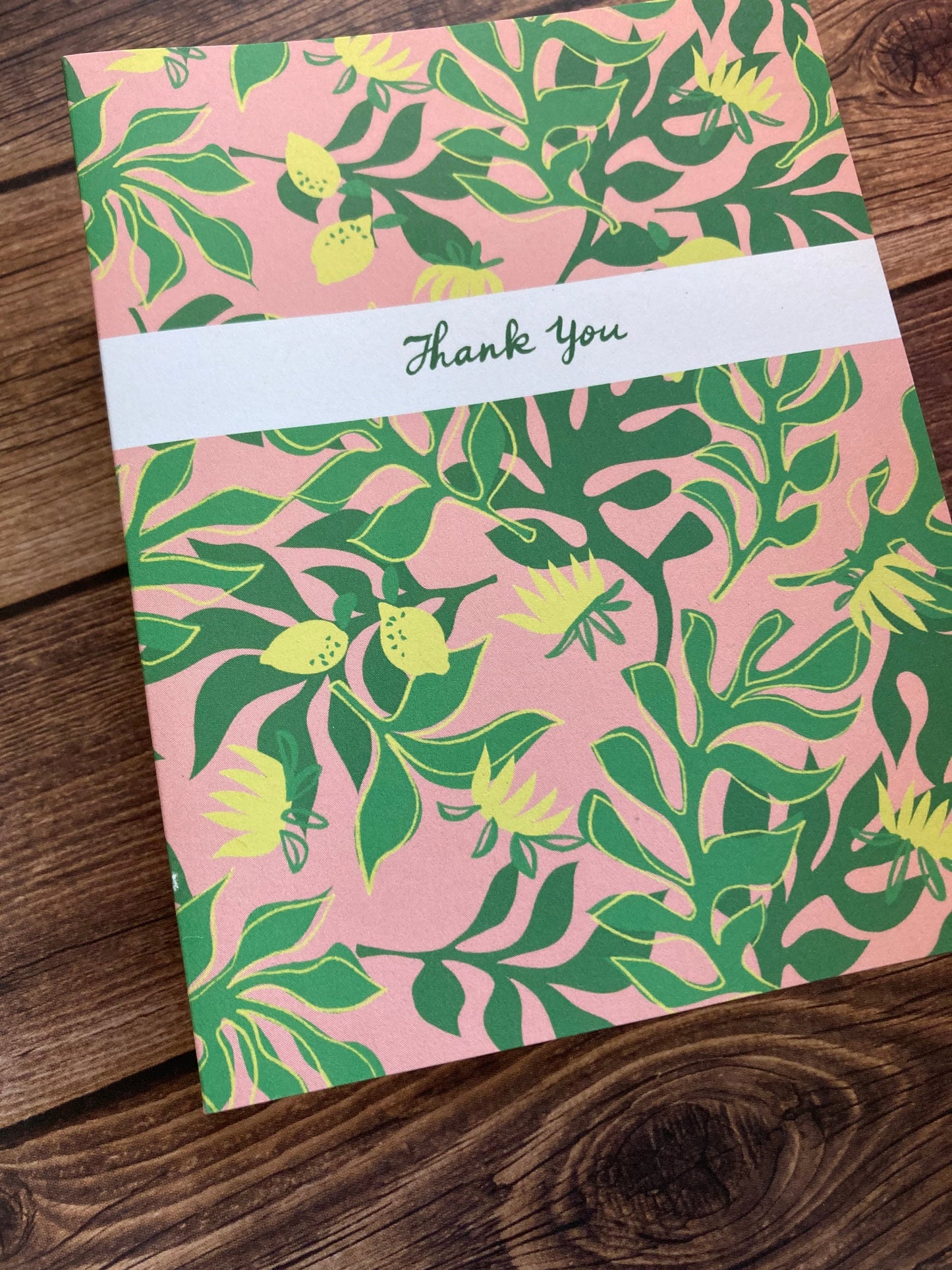 THANKS - Tropical Florals Thank You card - bouquet, flowers, anytime appreciation, Eco-Friendly Notecards by Adriana Bergstrom (Adriprints)