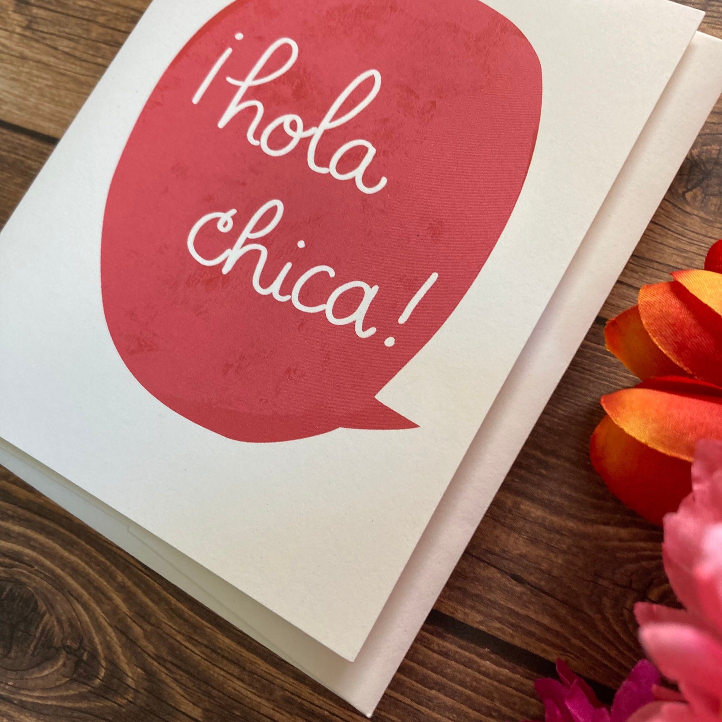 EVERYDAY - Hola Chica - Notecard featuring Lettering by Adriana Hernandez Bergstrom