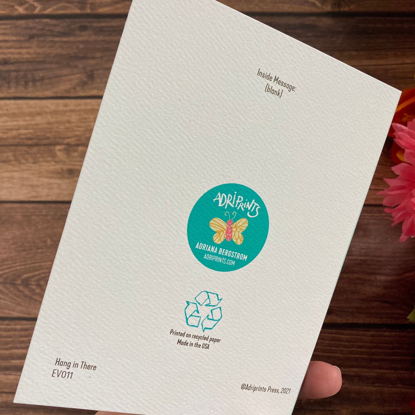 EVERYDAY - Hang in There - Hopeful, supportive card featuring Art by Adriana Bergstrom