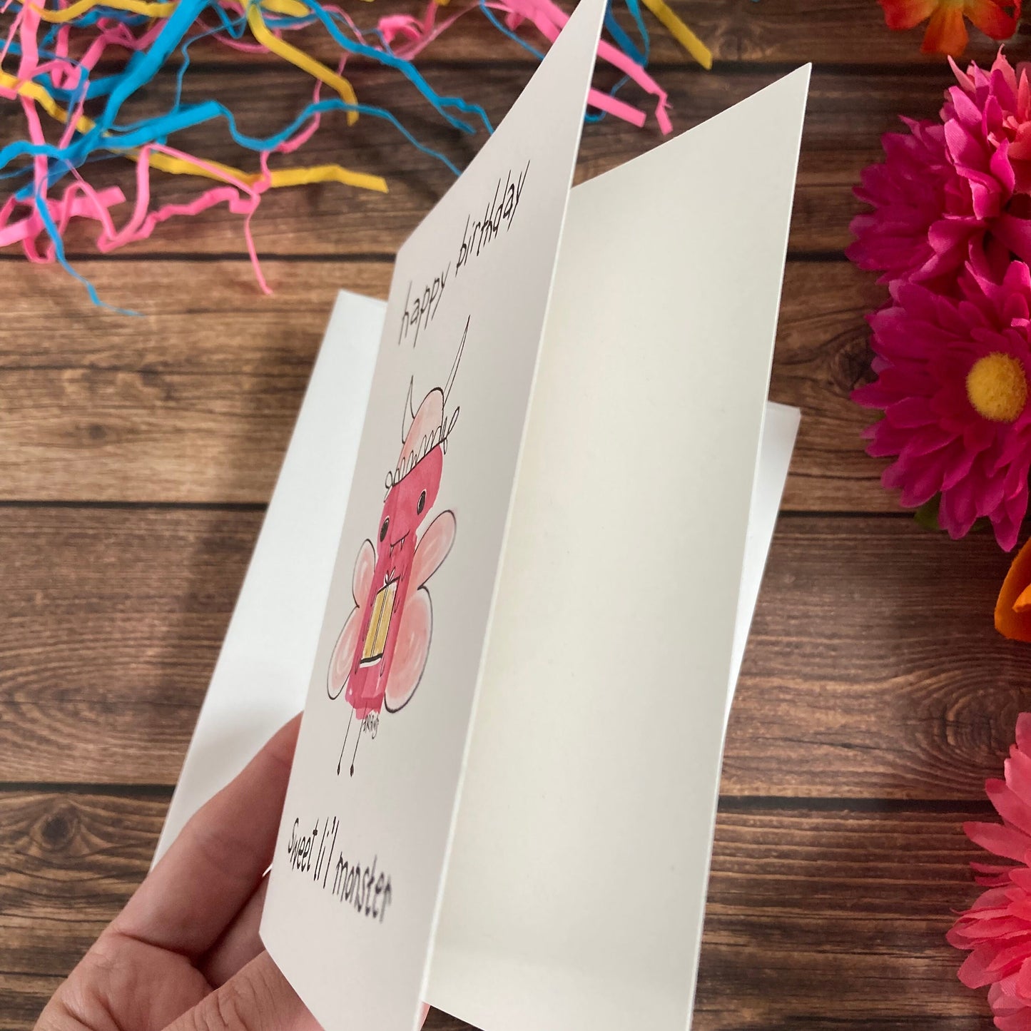 BIRTHDAY - Sweet Monster Bug birthday card - featuring art by Adriana Bergstrom