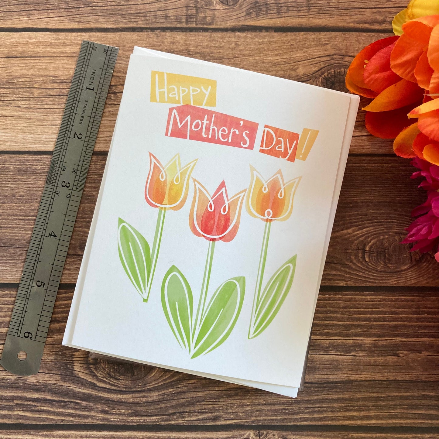MOTHER - Happy Mother's Day! - Simply beautiful, minimalist Eco-Friendly Notecards by Adriana Bergstrom (Adriprints)