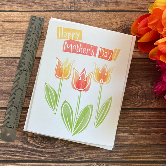 MOTHER - Happy Mother's Day! - Simply beautiful, minimalist Eco-Friendly Notecards by Adriana Bergstrom (Adriprints)