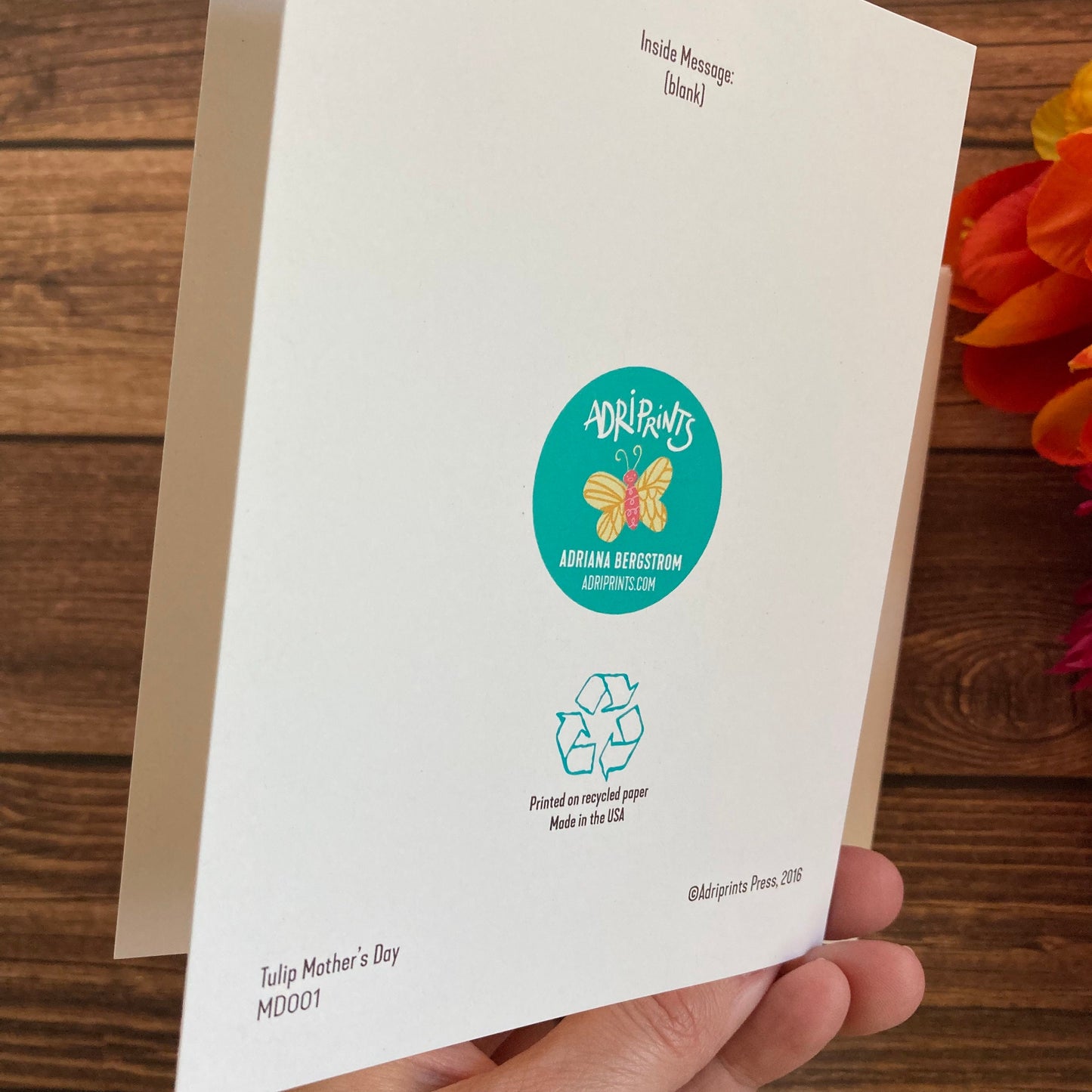 MOTHER - Happy Mother's Day! - Simply beautiful, minimalist Eco-Friendly Notecards by Adriana Bergstrom (Adriprints)