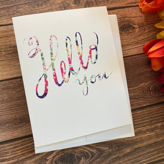 EVERYDAY - Hello You - Notecard featuring Lettering by Adriana Bergstrom