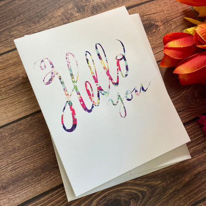 EVERYDAY - Hello You - Notecard featuring Lettering by Adriana Bergstrom