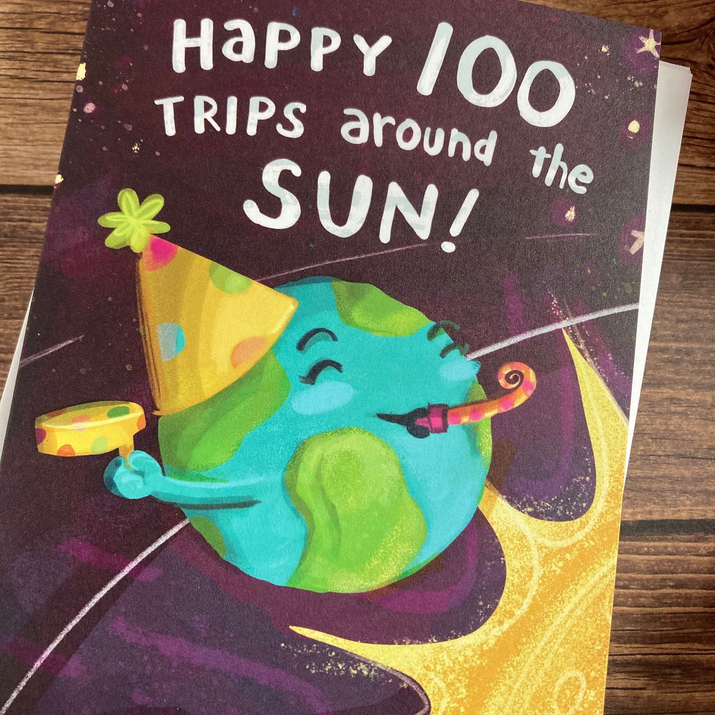 BIRTHDAY - 100th birthday card - featuring art by Adriana Bergstrom