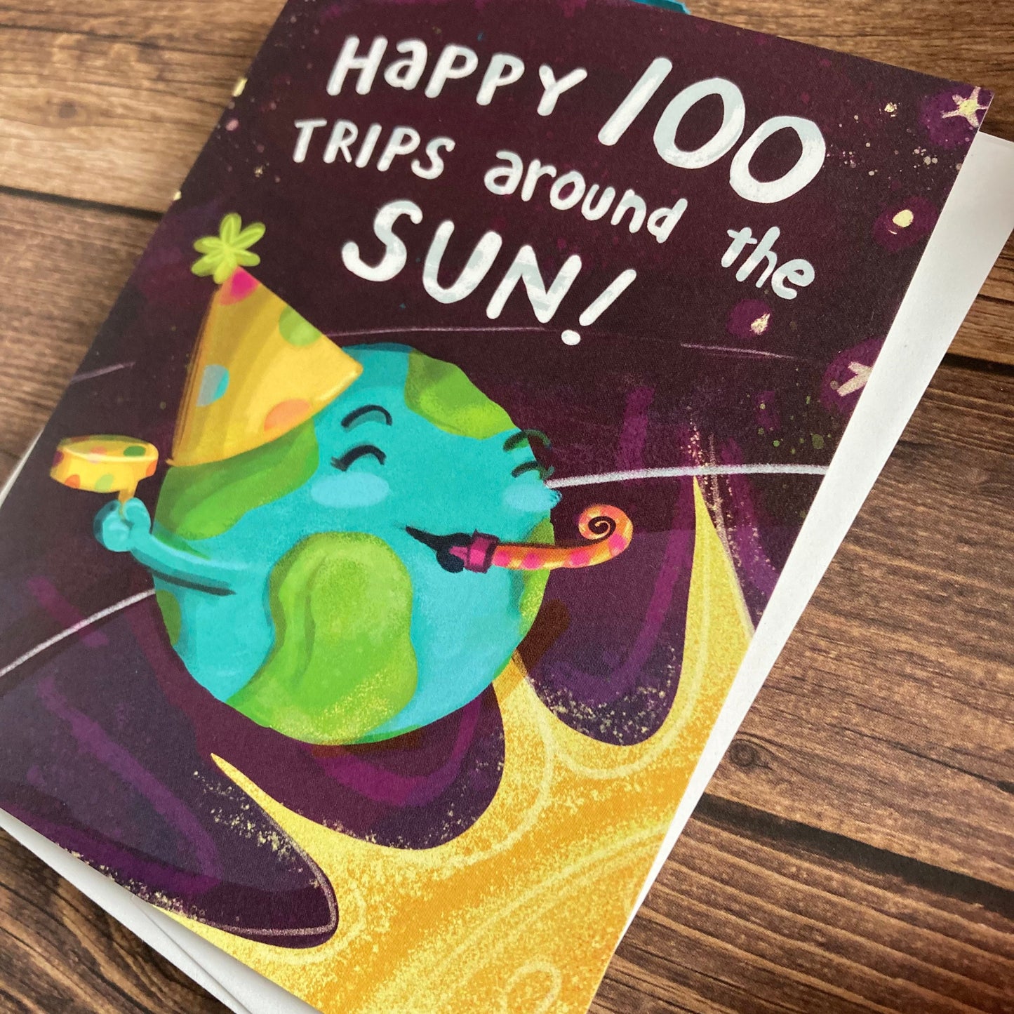 BIRTHDAY - 100th birthday card - featuring art by Adriana Bergstrom
