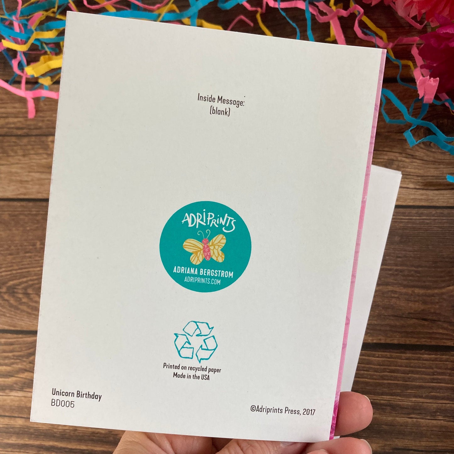 BIRTHDAY - Unicorn Fancy Happy Birthday card - featuring art by Adriana Bergstrom