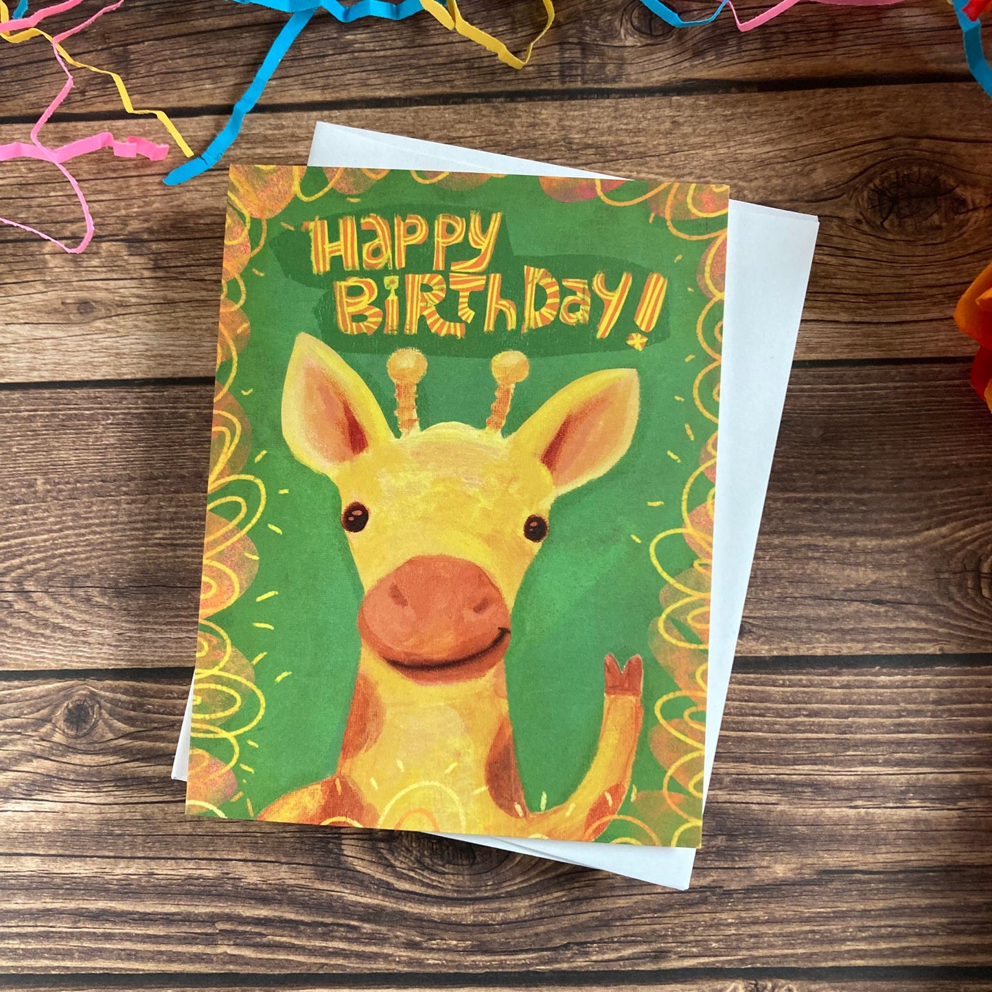 BIRTHDAY - Giraffe Birthday - featuring art by Adriana Bergstrom