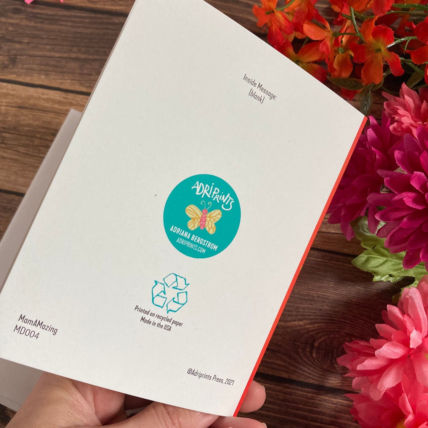 LOVE - MAMA-mazing! Mother's Card - Greeting Card for Mom, Sister, Grandma, Friends, art by Adriana Bergstrom (Adriprints)