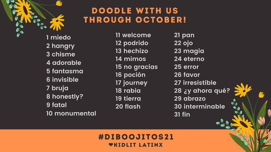 October Doodling list #DIBOOJITOS
