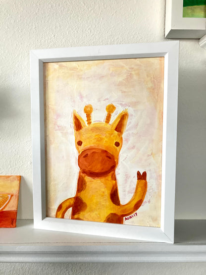 ART PRINT - Giraffe print featuring art by Adriana Bergstrom (Adriprints)
