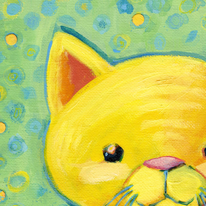 ART PRINT - Orange Tabby Cat print featuring artwork by Adriana Bergstrom