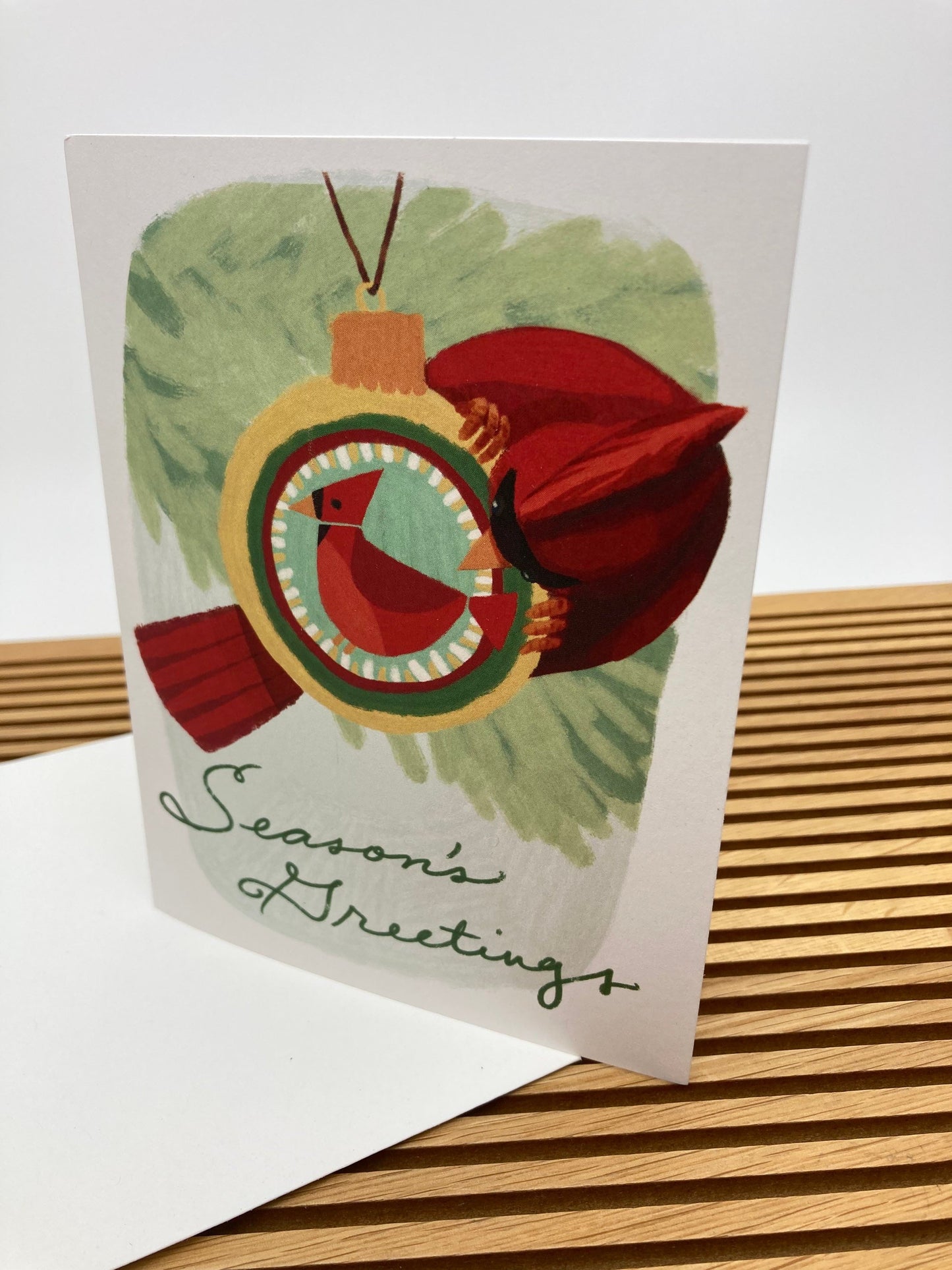 Season's Greetings Cardinal, boxed 10 pack card set, art by Adriana Bergstrom