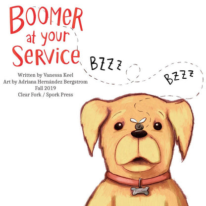 BOOK- Boomer At Your Service, illustrated by Adriana Bergstrom