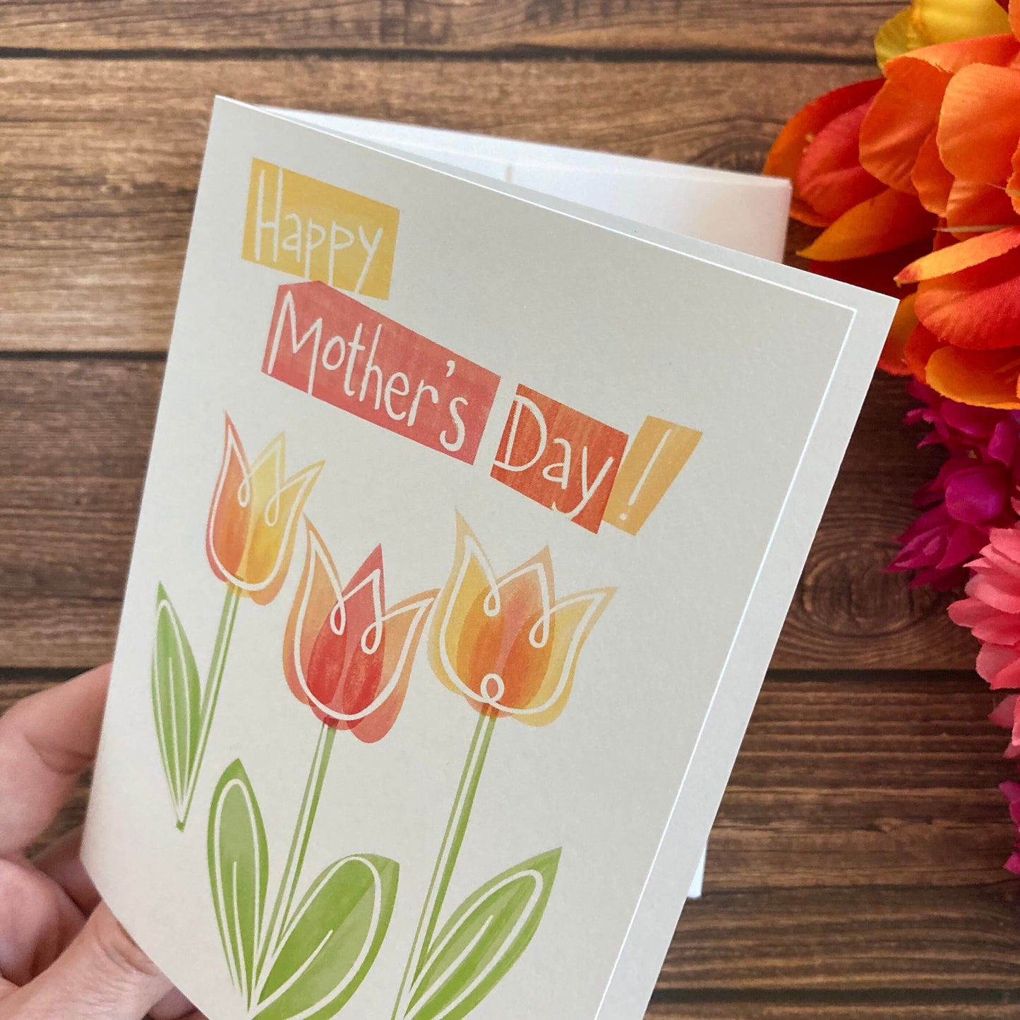 MOTHER - Happy Mother's Day! - Simply beautiful, minimalist Eco-Friendly Notecards by Adriana Bergstrom (Adriprints)