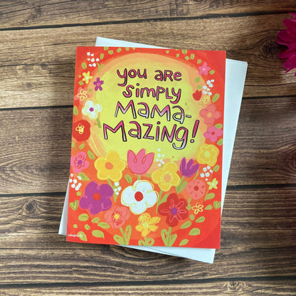 LOVE - MAMA-mazing! Mother's Card - Greeting Card for Mom, Sister, Grandma, Friends, art by Adriana Bergstrom (Adriprints)